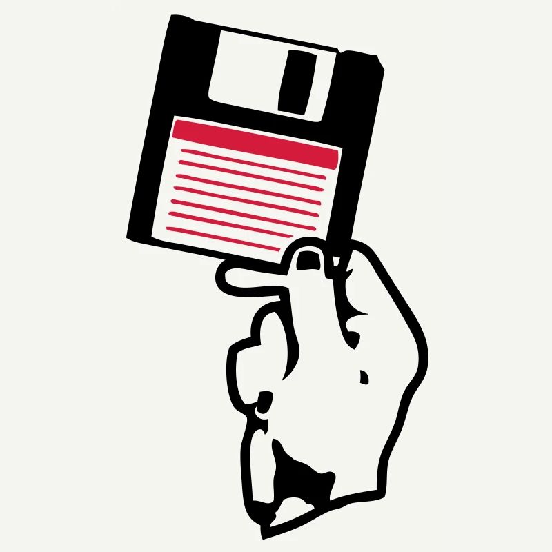 Diskette scheibe Disco Hand in Hand