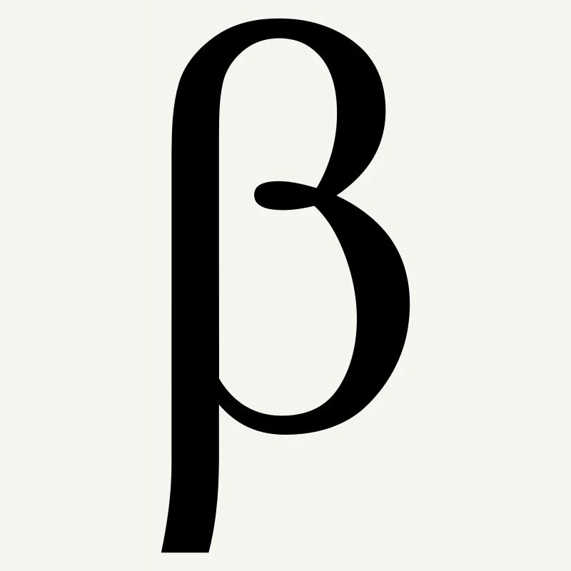 Beta griechischen Buchstaben