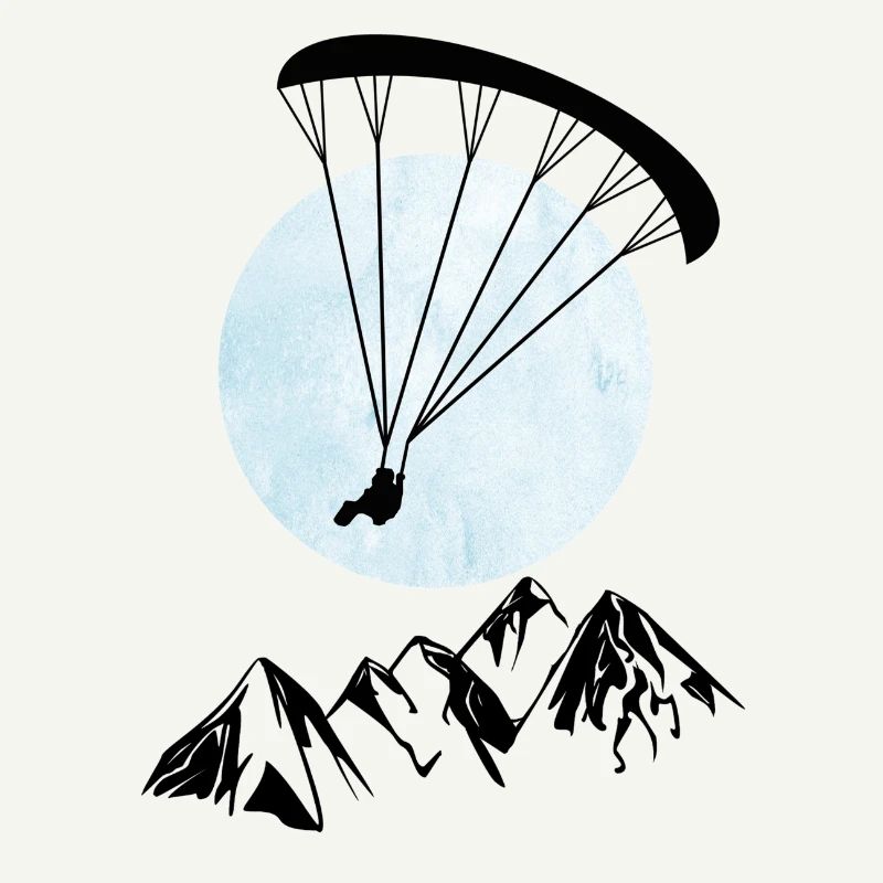 Paragliding über Berge