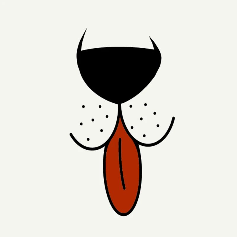 Museau d'ours avec la langue