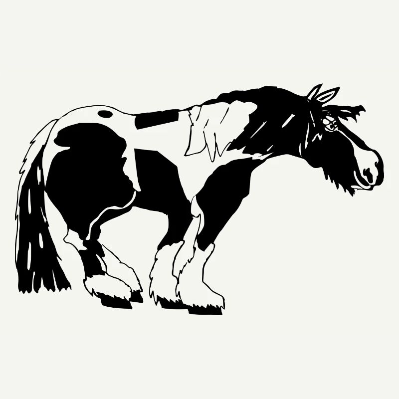 witziger Tinker , Tinker Schecke, Tinker reiten