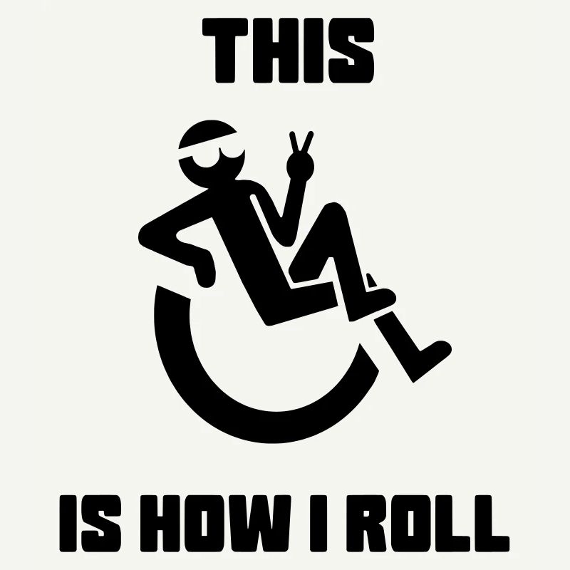 C’est comme si je me roulais dans mon fauteuil roulant*
