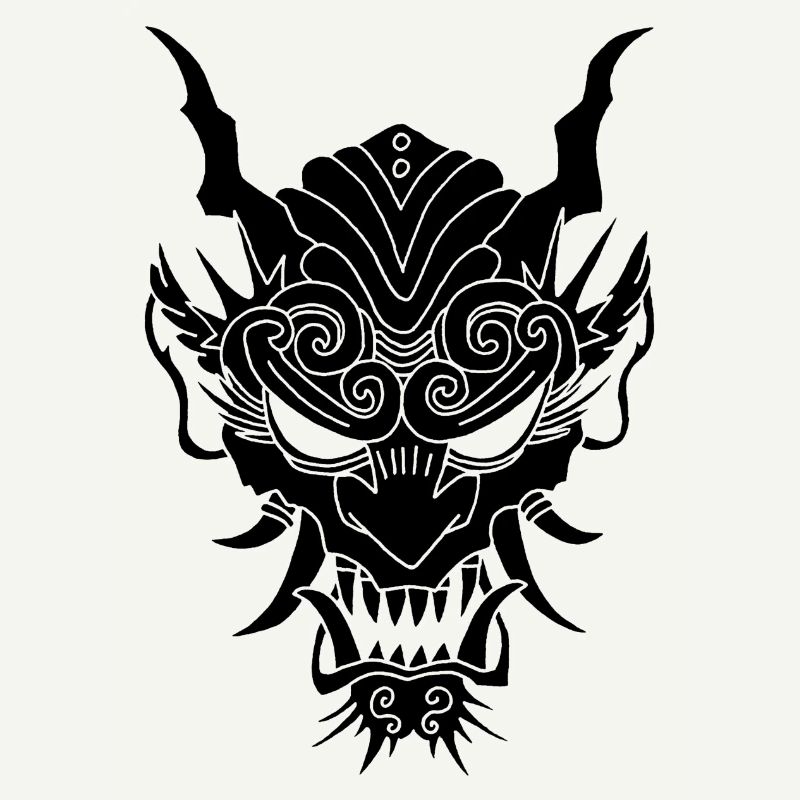 schwarzer Gothic-Dämon