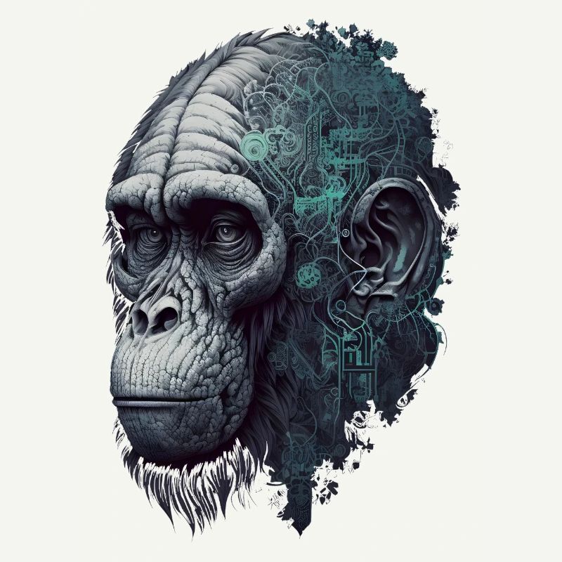 AI-controlled monkey