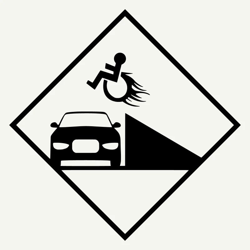 Rollstuhlfahrer springt über eine Rampe #