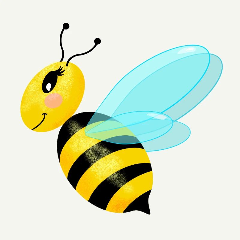 Fliegende anmutige Biene