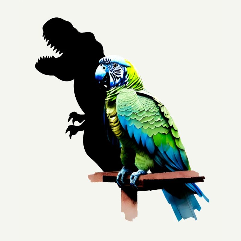 T-Rex Perroquet Jaune Bleu Ara Ara