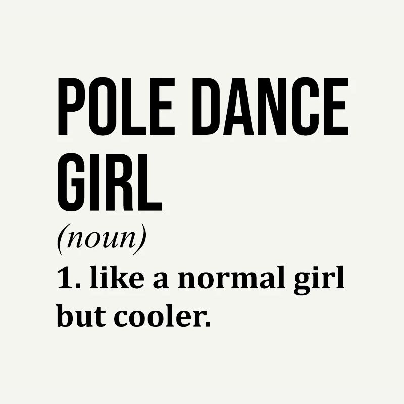 Pole Dancing Ragazza Divertente Dicendo