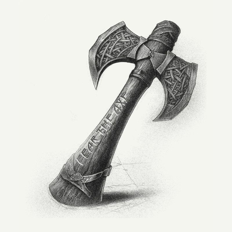 Fear the axe Wikinger Axt