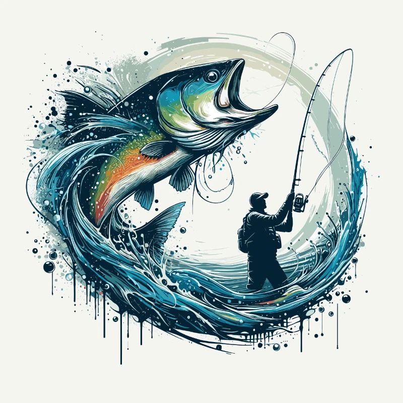 Cadeau dynamique de pêche