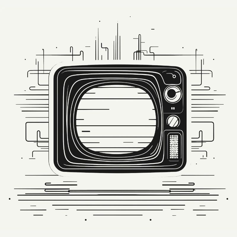 Disegno TV retrò