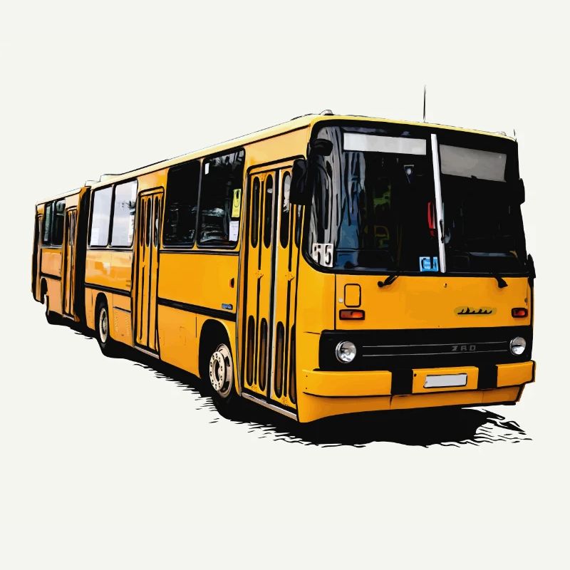 Bus Ikarus Z80 jaune