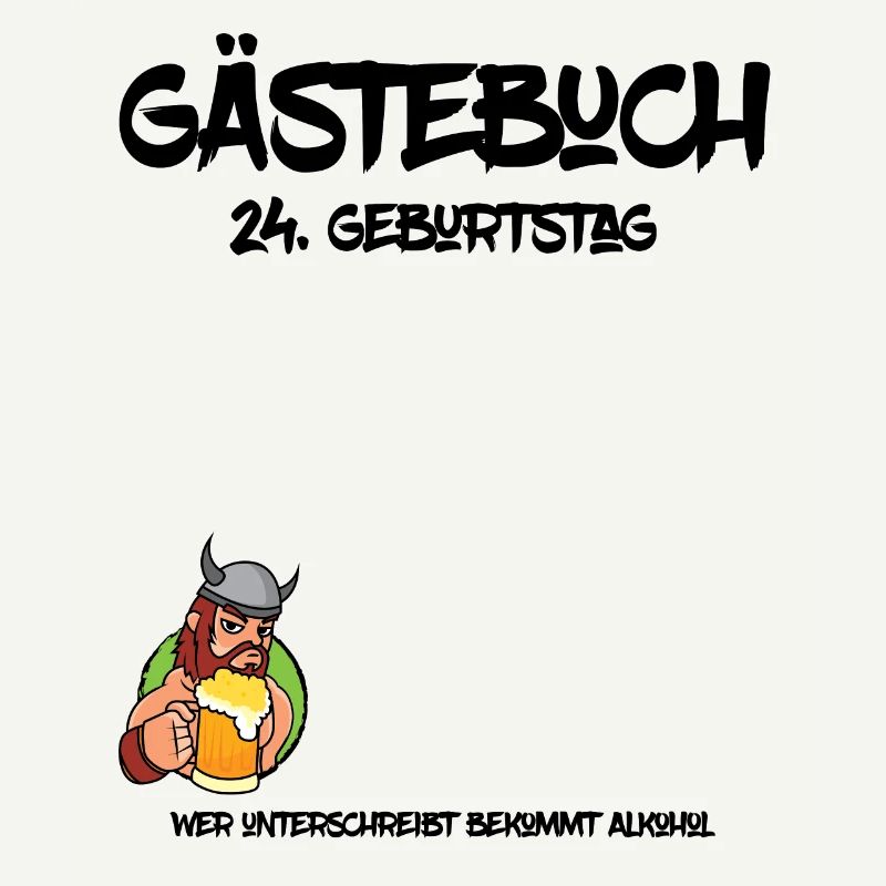 24. Geburtstag | Gästebuch Design
