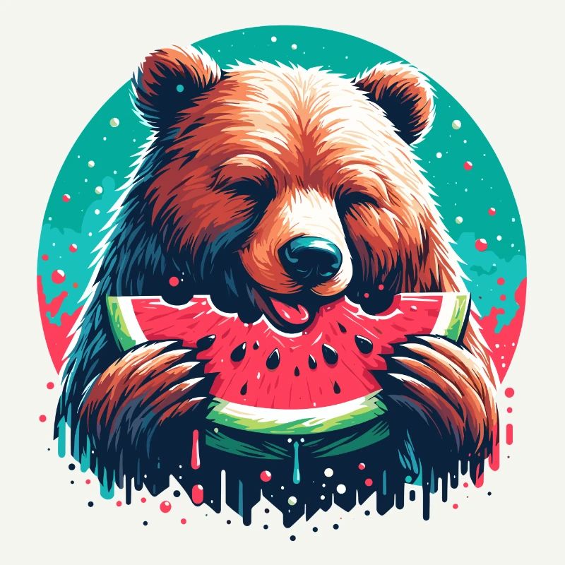 Pastèque ours cadeau délicieux