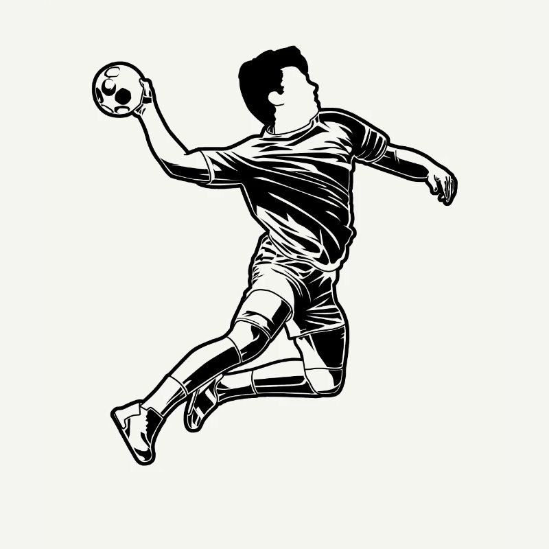 Graphismes de joueurs de handball