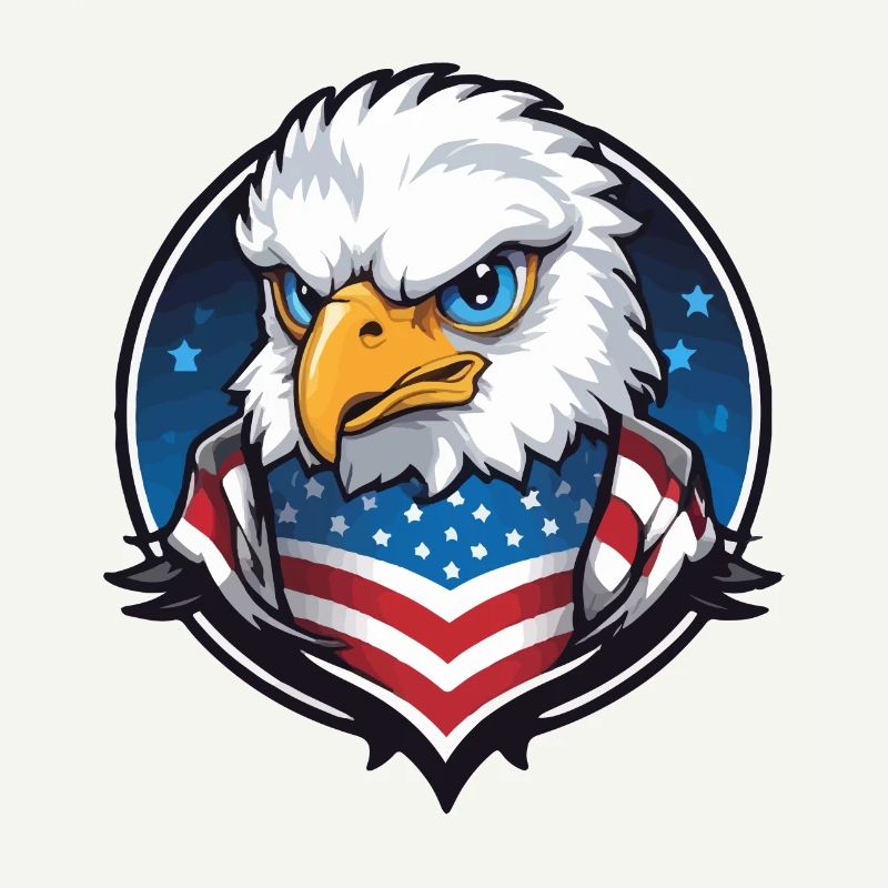 USA Aviator Eagle en cercle