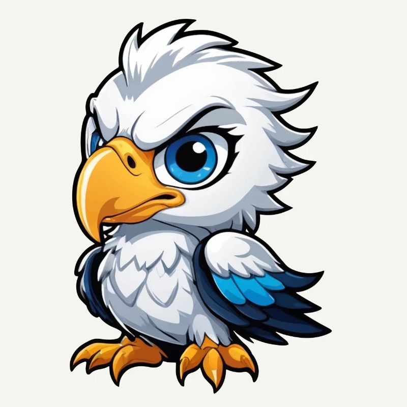 Poussin aigle effronté