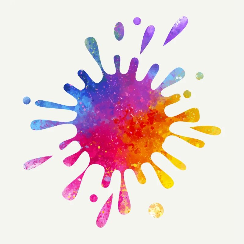 Éclaboussure de couleur colorée - Aquarelle dégradée