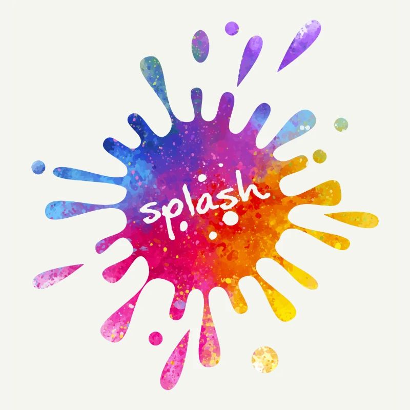 Splash - éclaboussure de couleur colorée