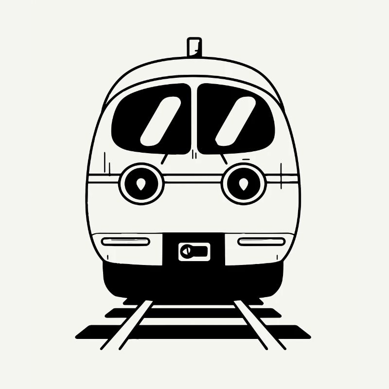 Cartoon Eisenbahn