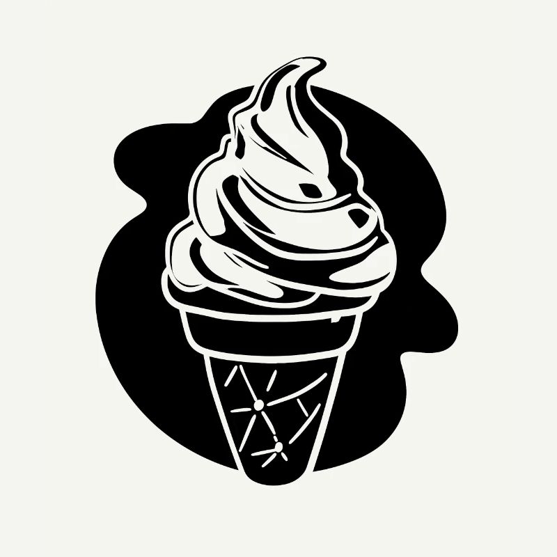 Croquis de crème glacée