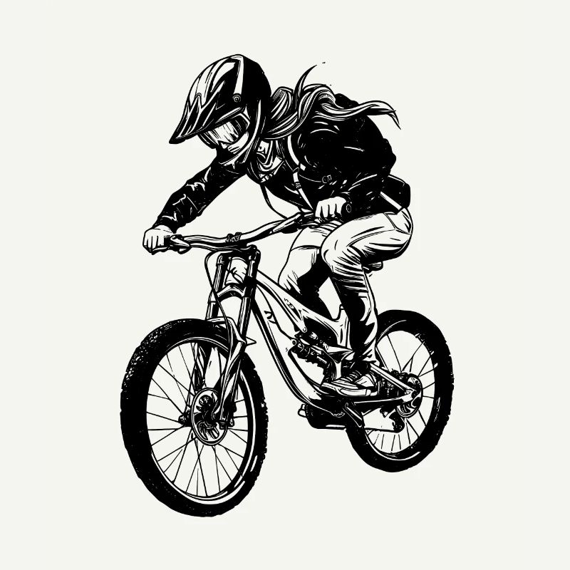 Mountain biker
