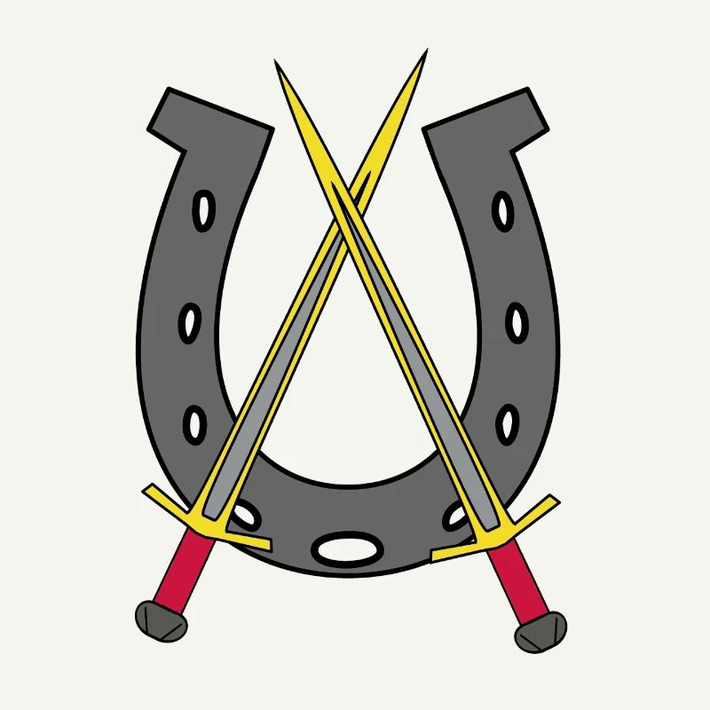 Medieval Knights Swords Horseshoes