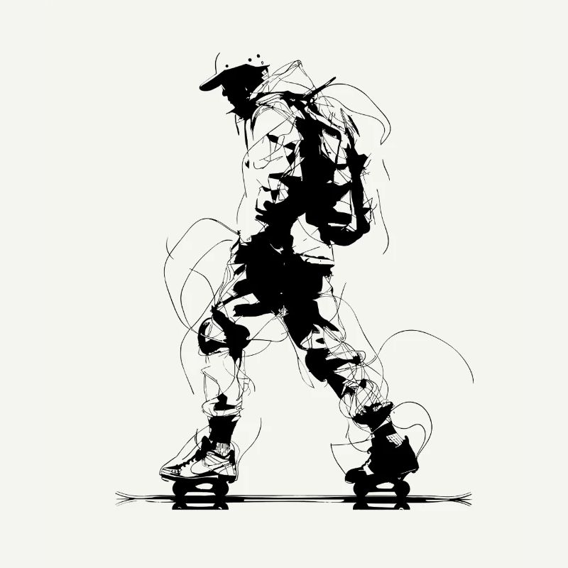 Roller Skater Drawing