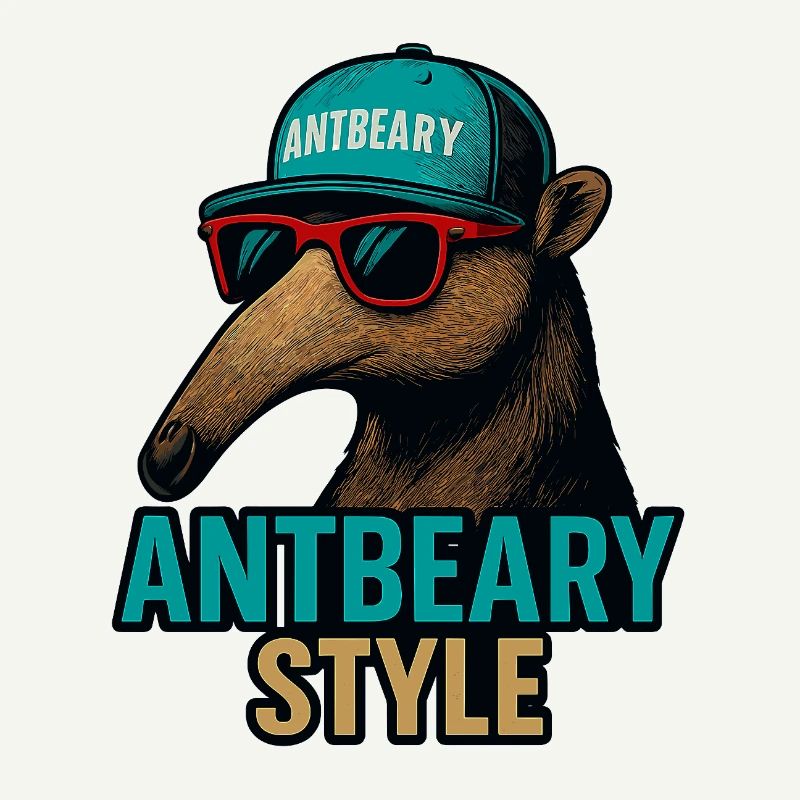Antbeary Style Aardvark Cartoon