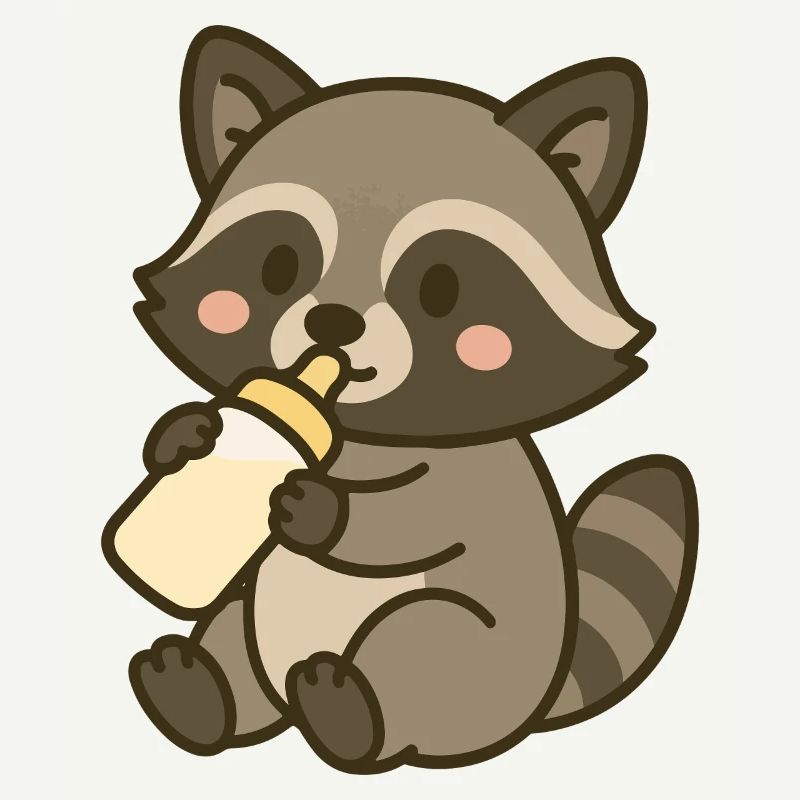 Bottle time with raccoons
