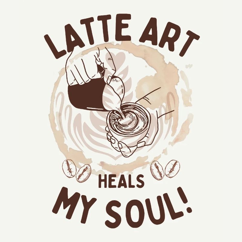 Latte Art guérit mon âme – Conception de café barista