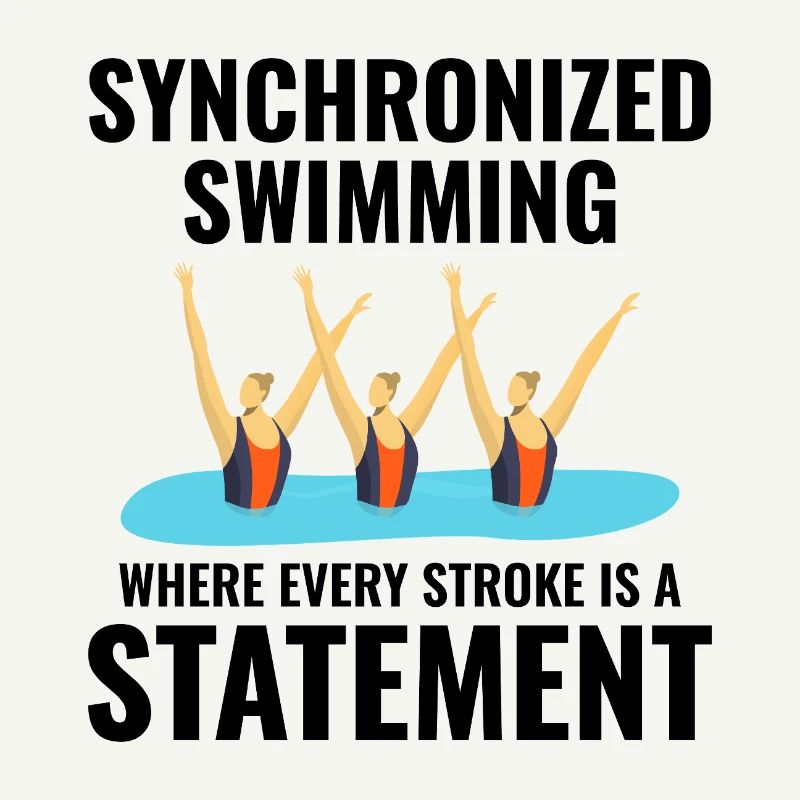 Triumphierende Synchro-Schwimmer