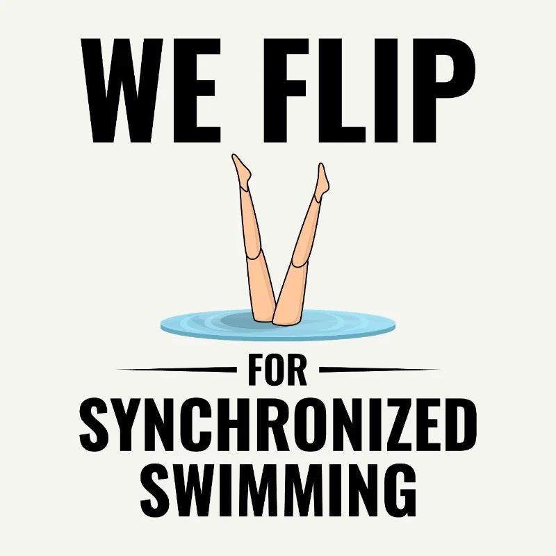 Humorous Legs Drowning Synchronized Swim