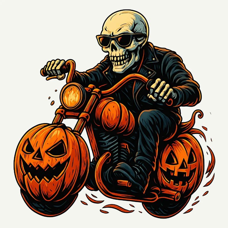 Gruseliger Biker
