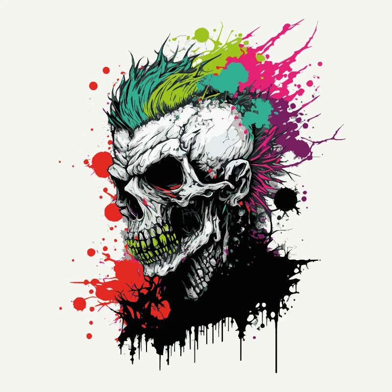 Regenbogen Zombie Punk