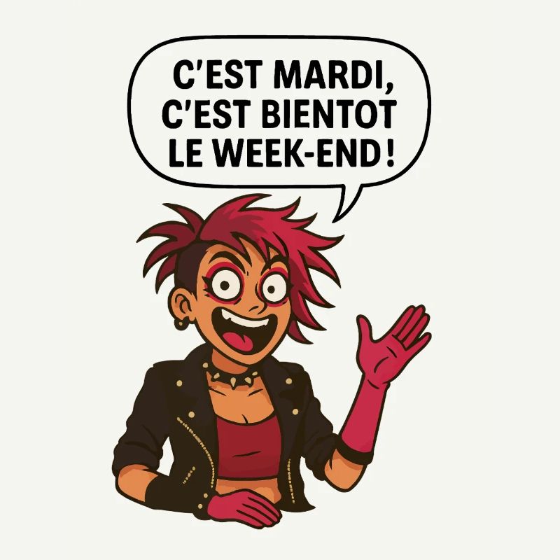 C'est mardi ! C'est bientôt le weekend !