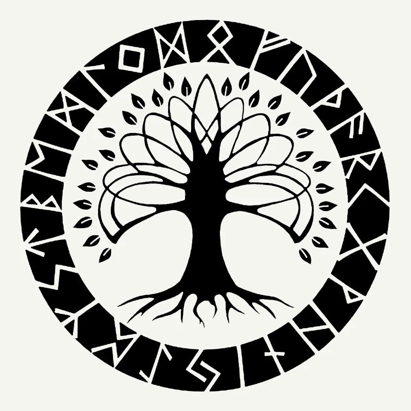 Black Runic Tree