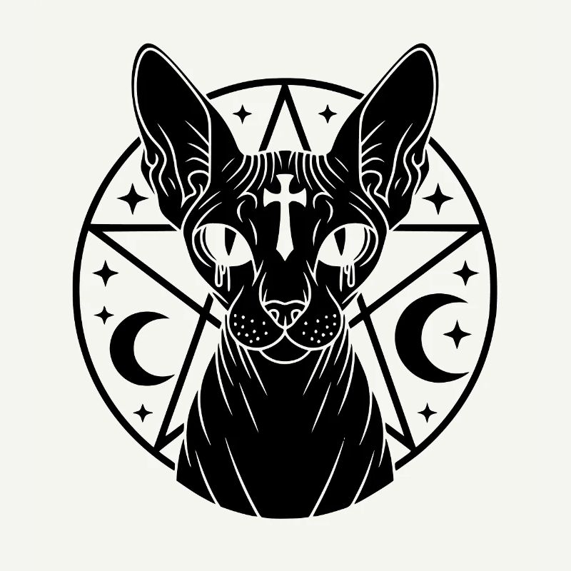 Sphynx Katze Okkult