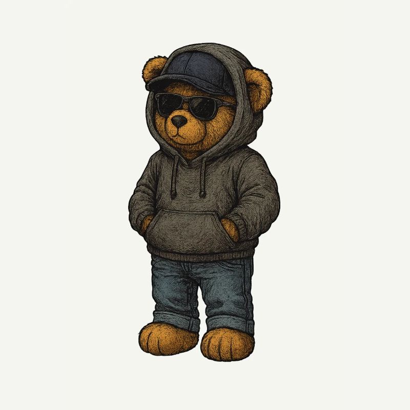 Urban Kapuzenpullover Bär