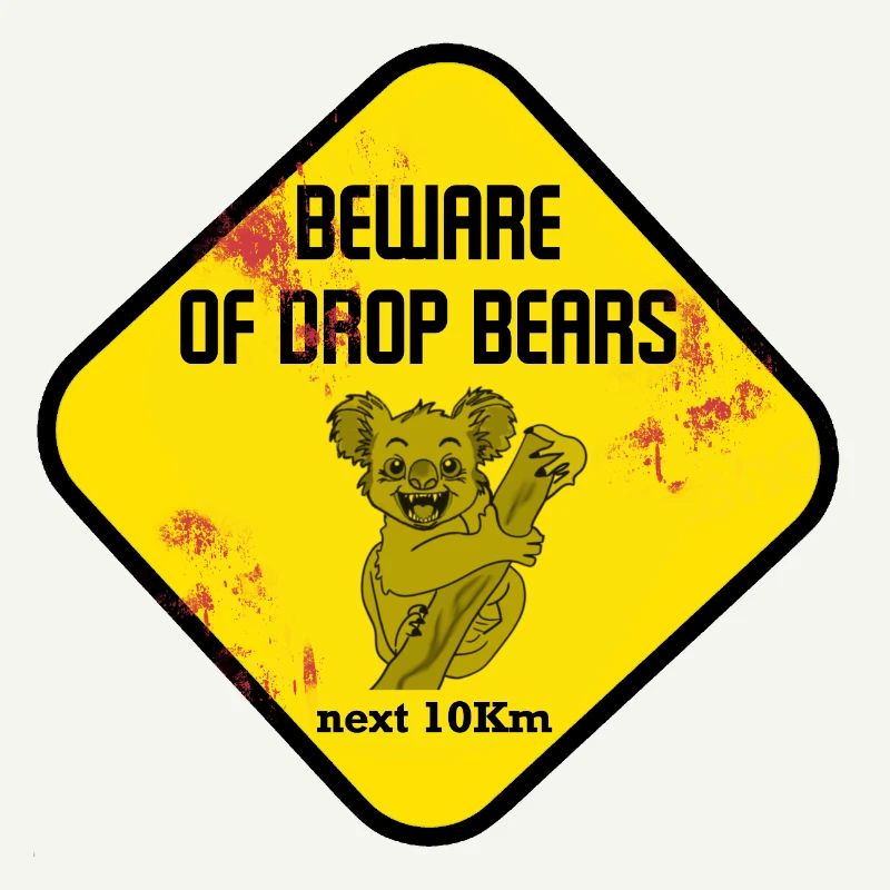 Signe d’avertissement : Drop Bears
