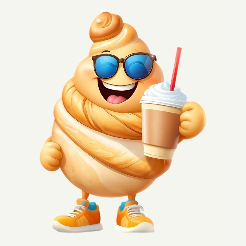 Croissant with coffee