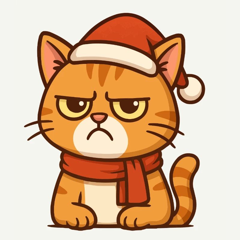 Grummiger Weihnachtskater