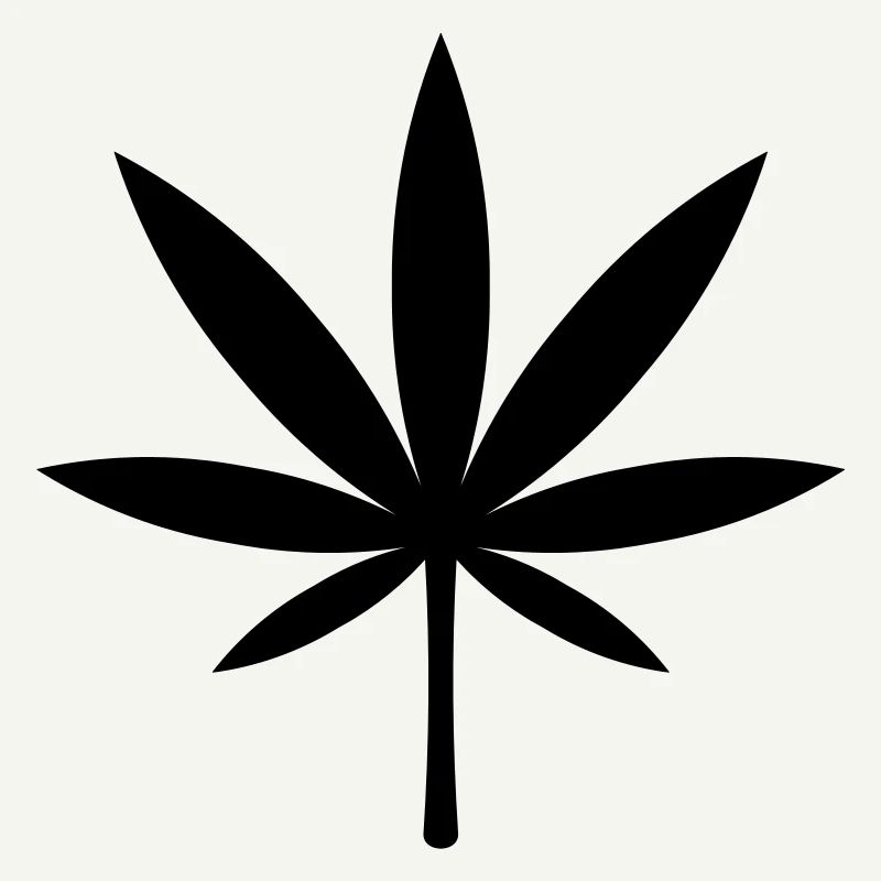 Cannabis / Marijuana / Feuille de chanvre (noir)