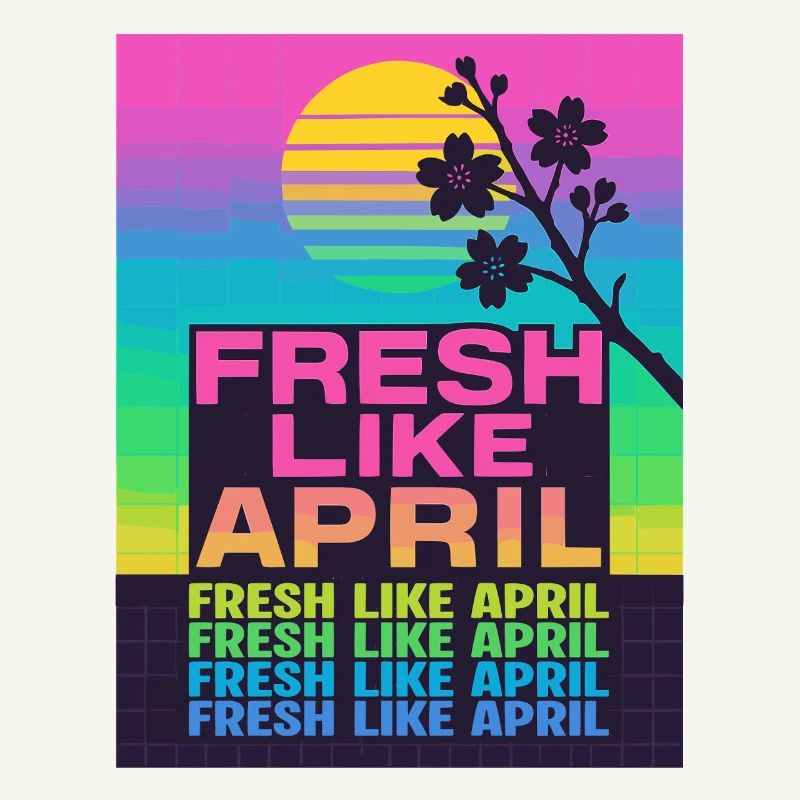 FRESH LIKE APRIL Retro Frühling Kirschblüte