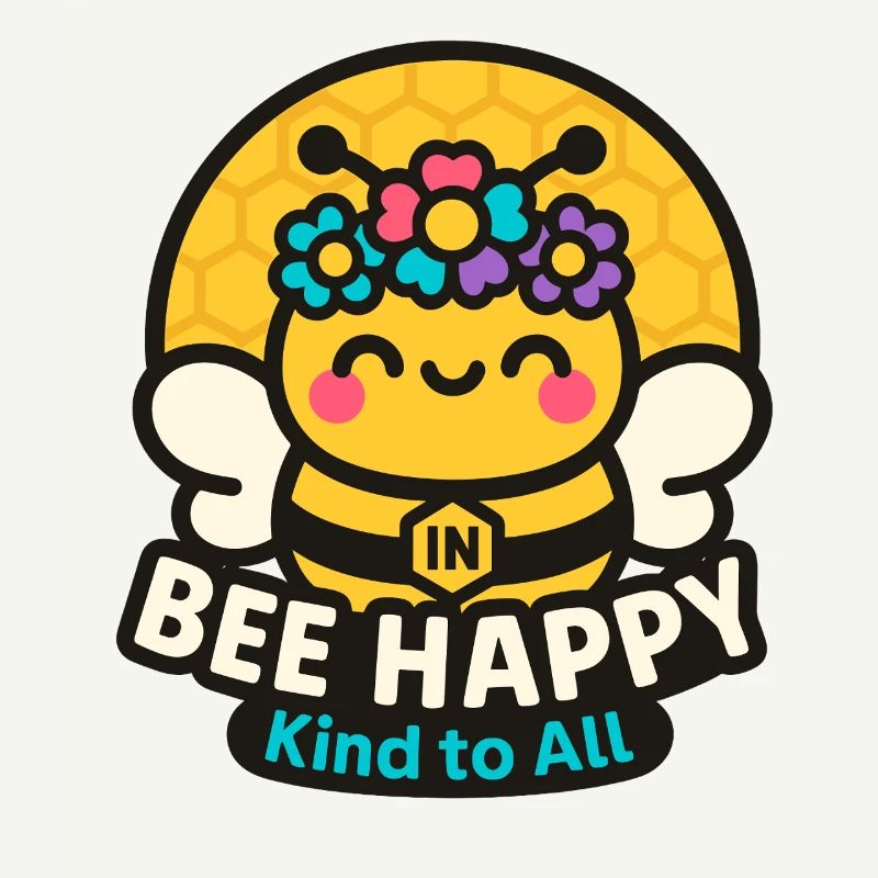 Bee Happy, Sweet Bee, Kindness Vibes