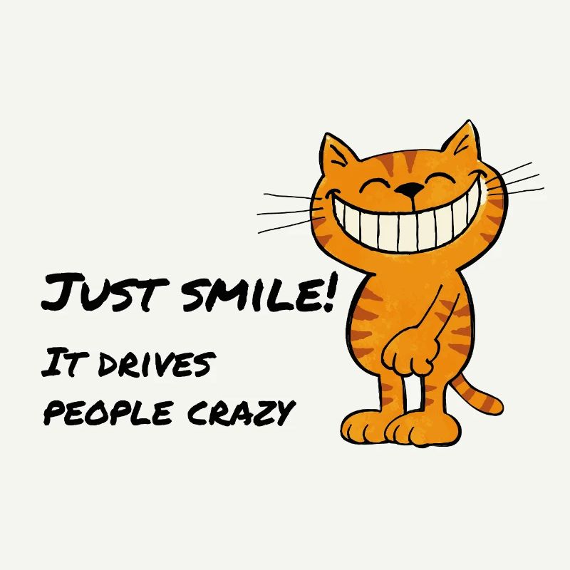 Souris juste – Chat souriant Chat du Cheshire