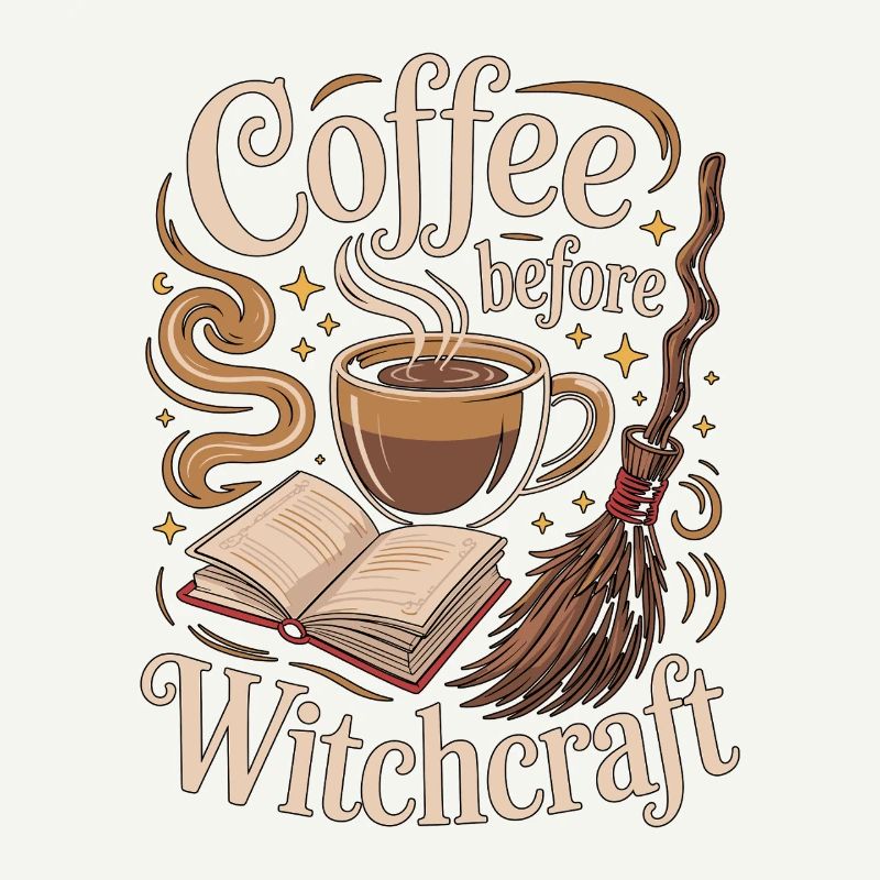 Witchcraft Coffee avant le lanceur de sorts Amant du café