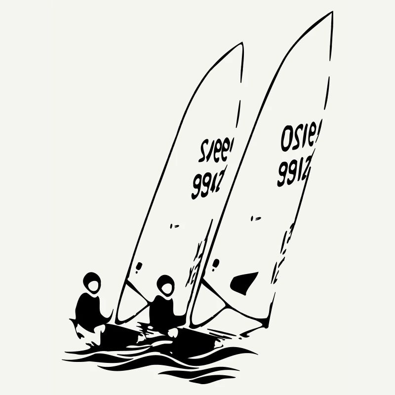 ILCA Dériveurs laser à voile dans la régate