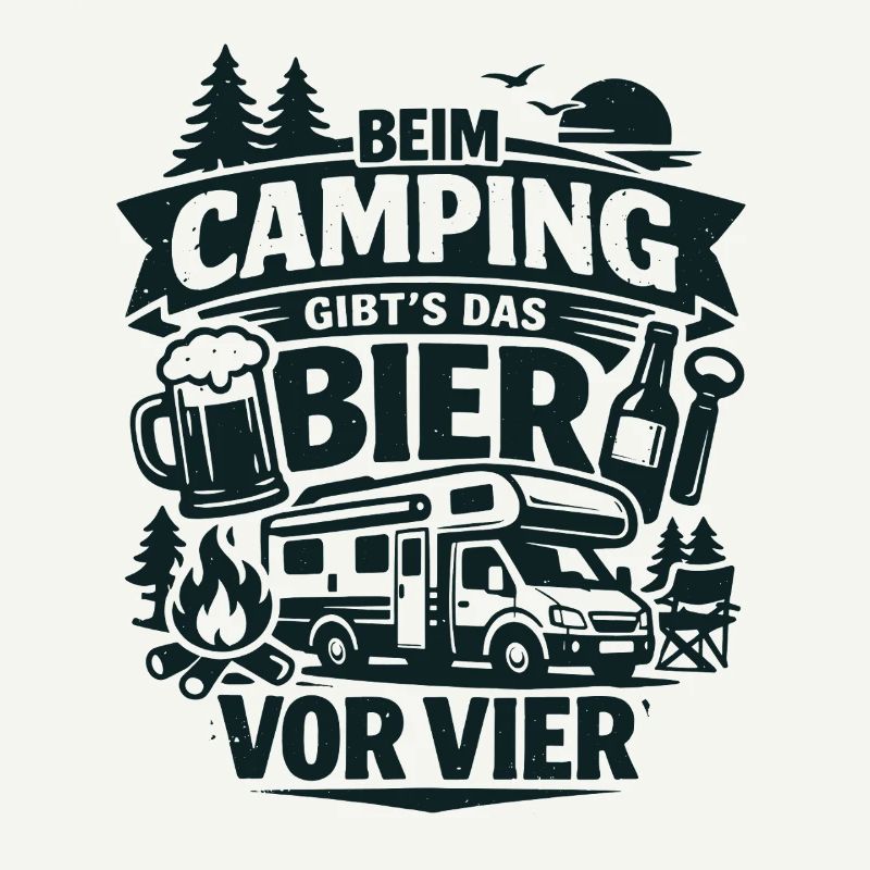 Bier Vor Vier Beim Camping