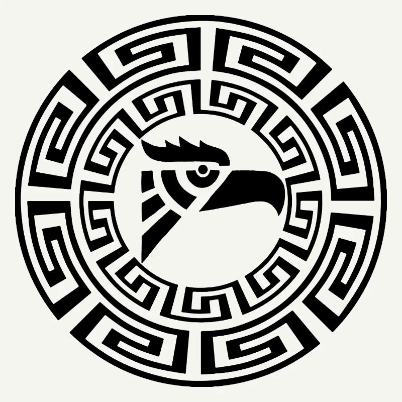 Schwarzer Adler-Emblem
